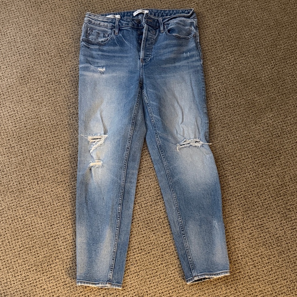 Vigoss Light Blue Distressed Boyfriend Jeans